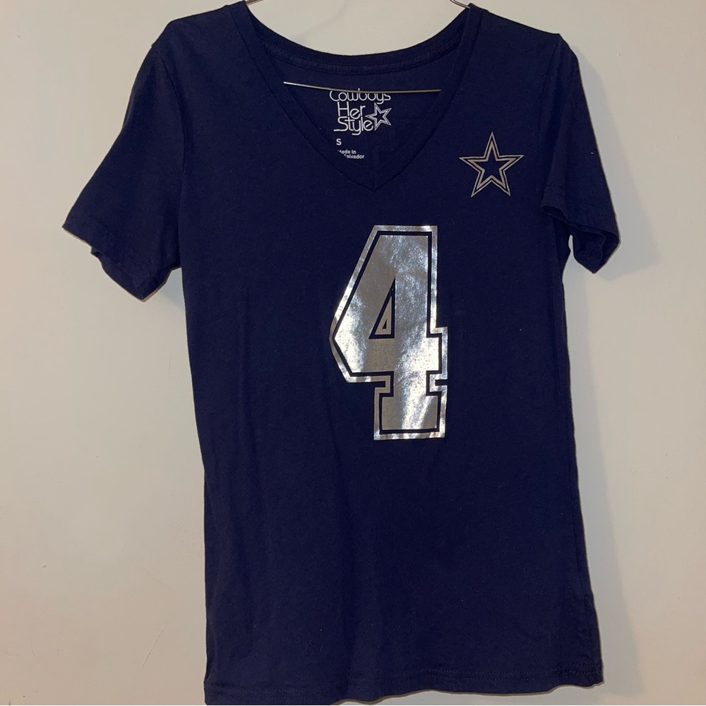 Cowboys her Style V Neck tee Prescott